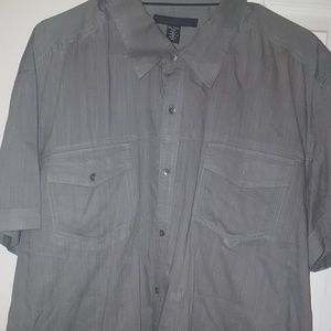 XXL Kenneth Cole Short Sleeve Button Down Collared